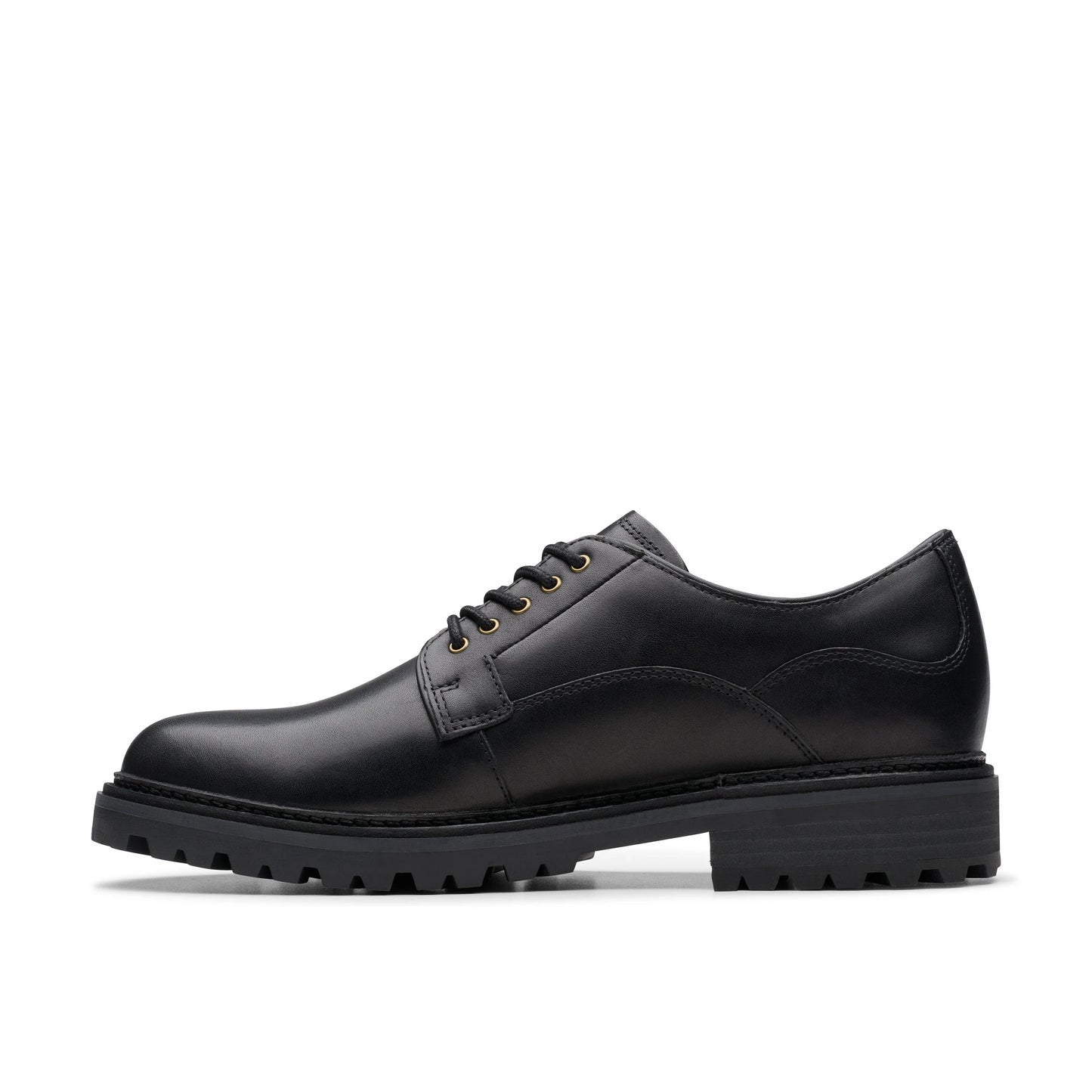 Zapatos casual para hombre de la marca clarks modelo clarkridge lo black leather en color negro