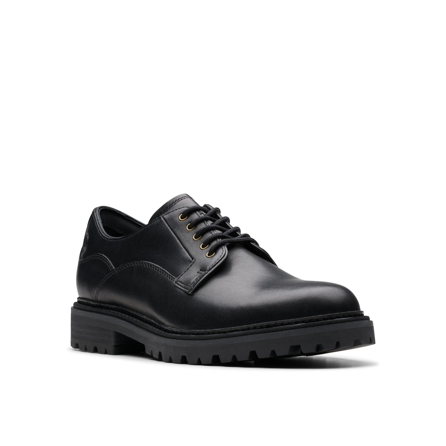 Zapatos casual para hombre de la marca clarks modelo clarkridge lo black leather en color negro