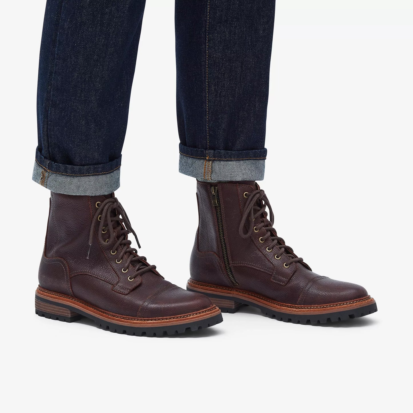 CLARKS | MEN'S BOOTS | CLARKRIDGE HI BROWN SCOTCH GRAIN | BROWN