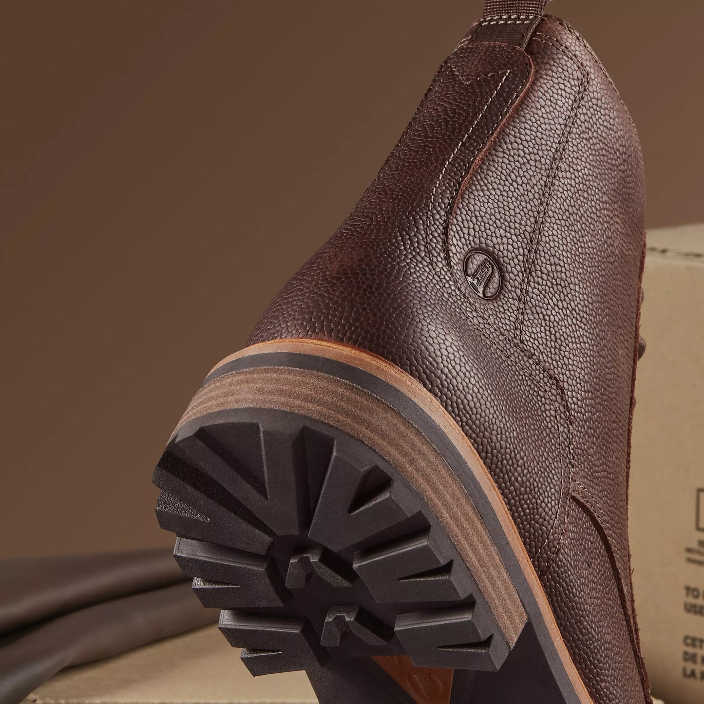 CLARKS | MEN'S BOOTS | CLARKRIDGE HI BROWN SCOTCH GRAIN | BROWN