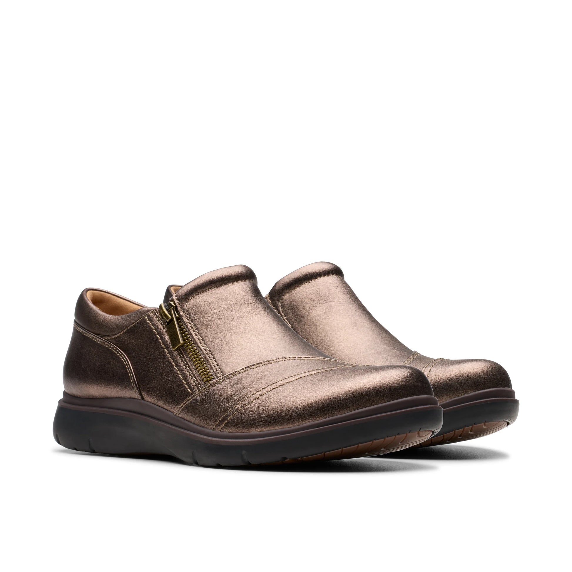 CLARKS CASUAL SHOES MODEL CERTINA PURE BROWN ANTIQUE BR FOR WOMEN