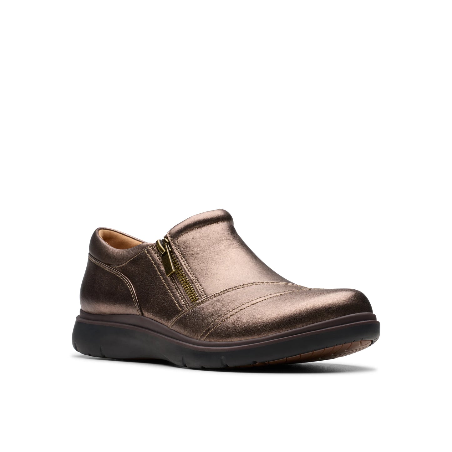 Zapatos casual para mujer de la marca clarks modelo certina pure antique br en color marrón