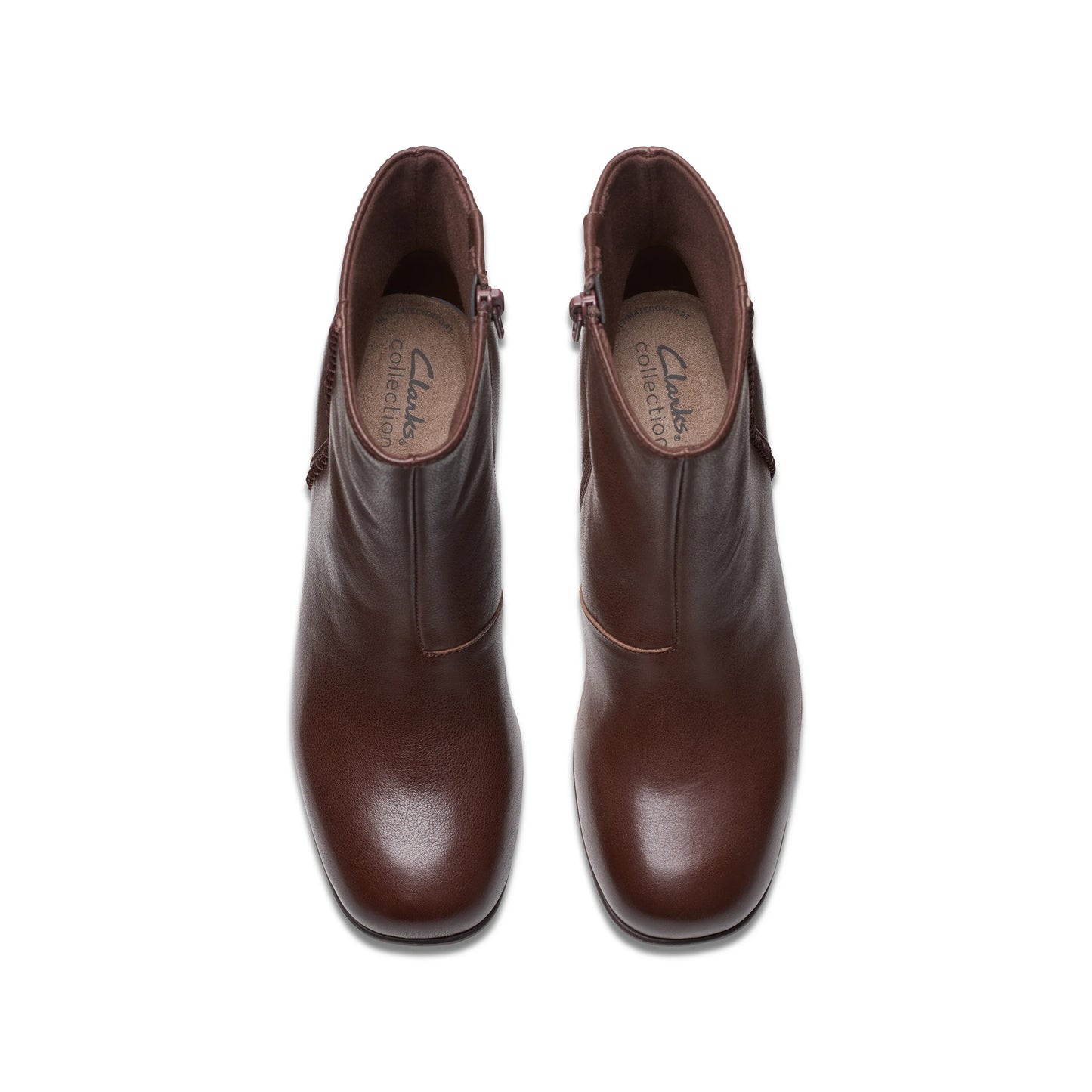 Botas para mujer de la marca clarks modelo keirsta faye brown leather en color marrón