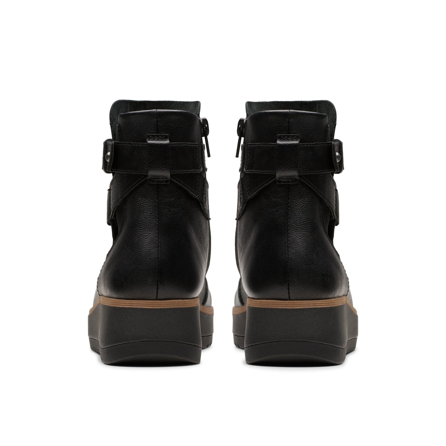 Botas para mujer de la marca clarks modelo zylah faye black leather en color negro