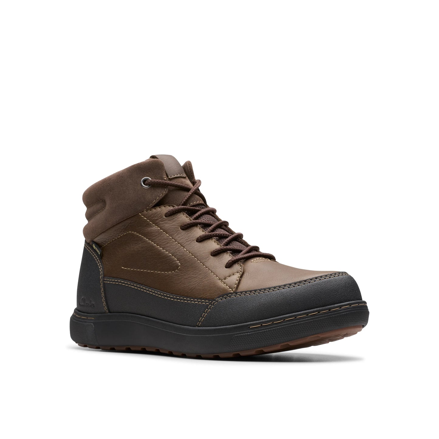 Botas para hombre de la marca clarks modelo mapstone higtx dk brown wlined en color marrón