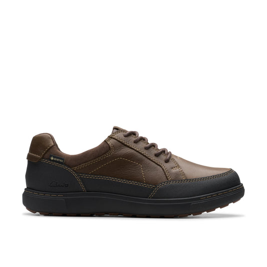 Zapatos casual para hombre de la marca clarks modelo mapstone logtx dark brown lea en color marrón