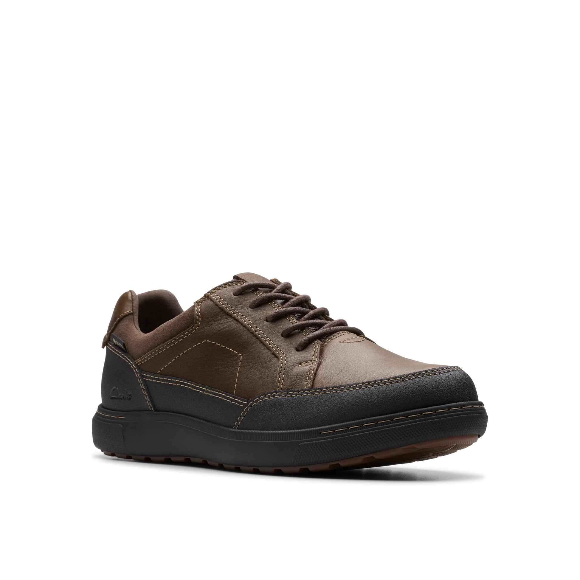 Zapatos casual para hombre de la marca clarks modelo mapstone logtx dark brown lea en color marrón