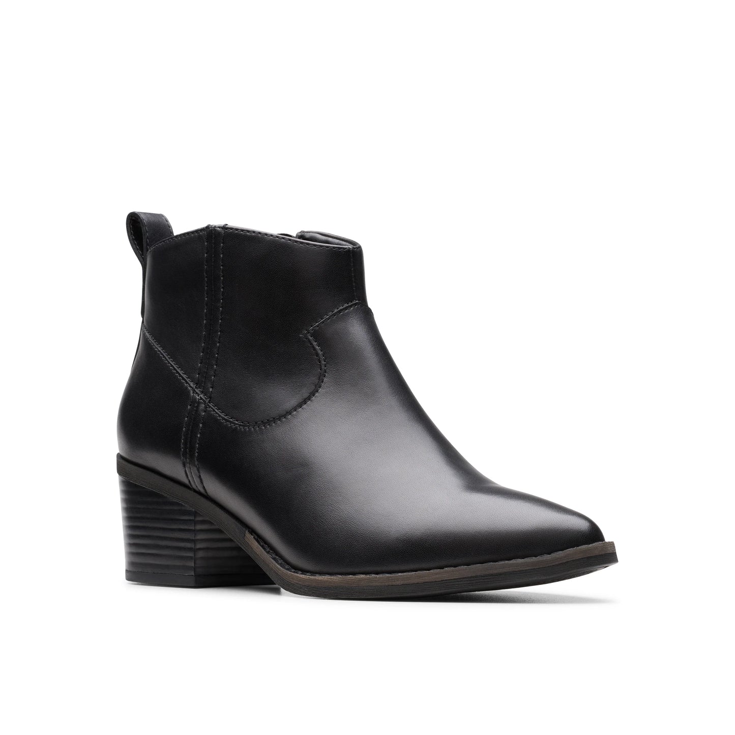 Botas para mujer de la marca clarks modelo morzine sky black leather en color negro