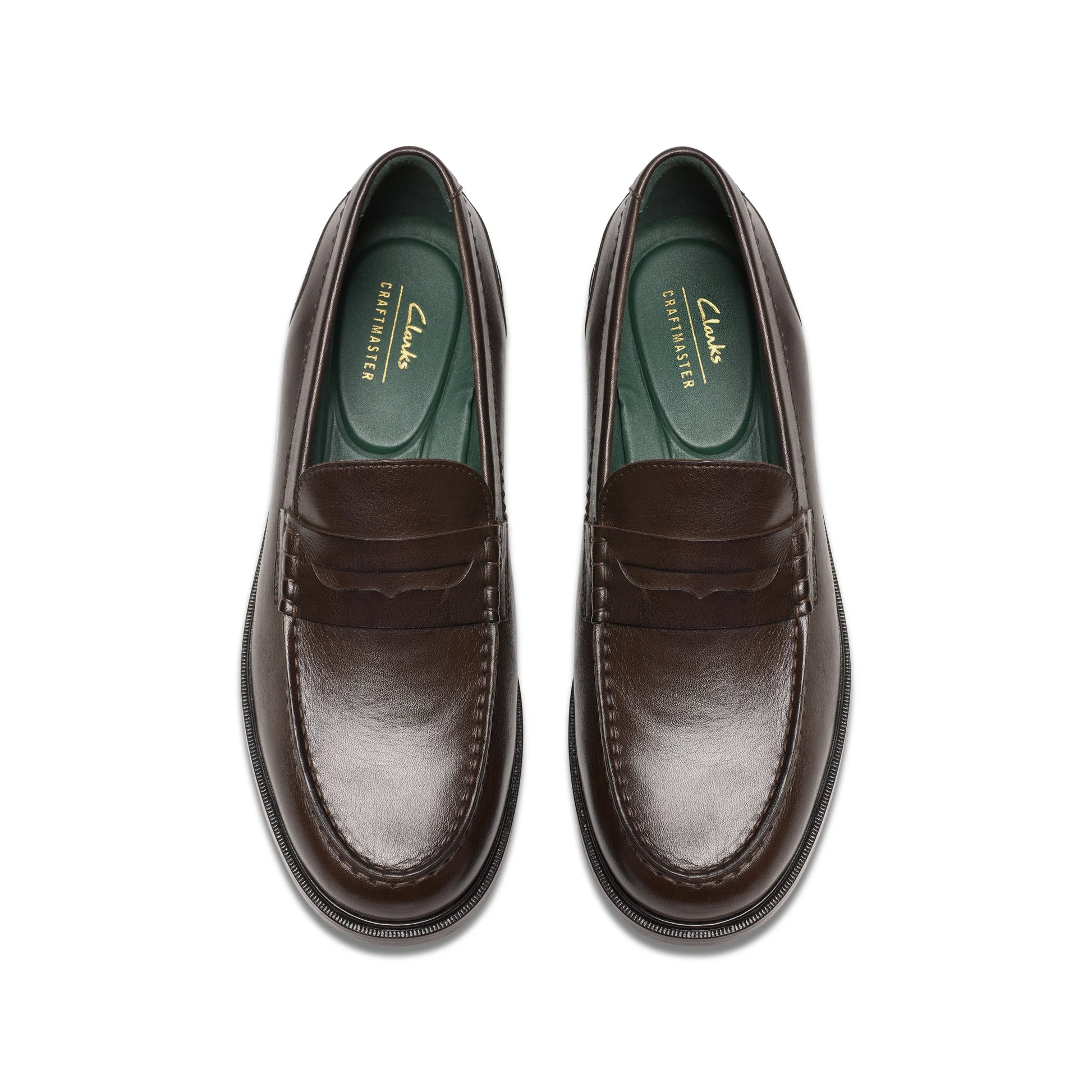 Zapatos de vestir para hombre de la marca clarks modelo craftjames lo dark brown lea en color marrón