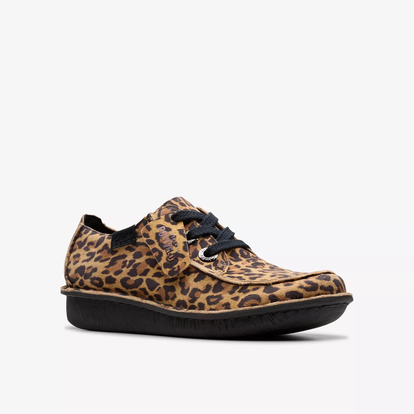 CLARKS | CASUAL SHOES | WOMEN'S | FUNNY DREAM LEOPARD SUEDE | ANIMAL PRINT