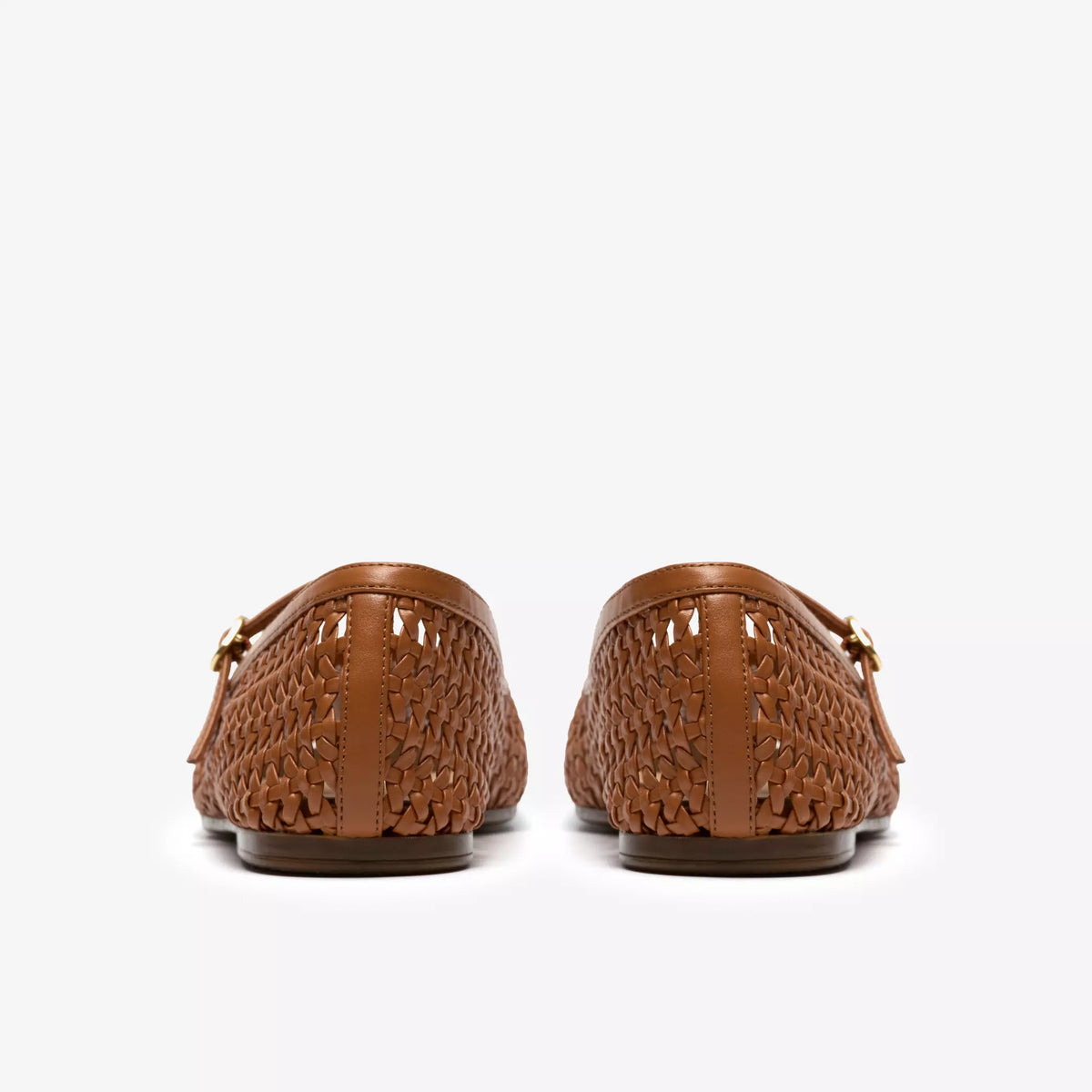 CLARKS Livia SKY TAN Weave: ブラウン バレエシューズ レディース