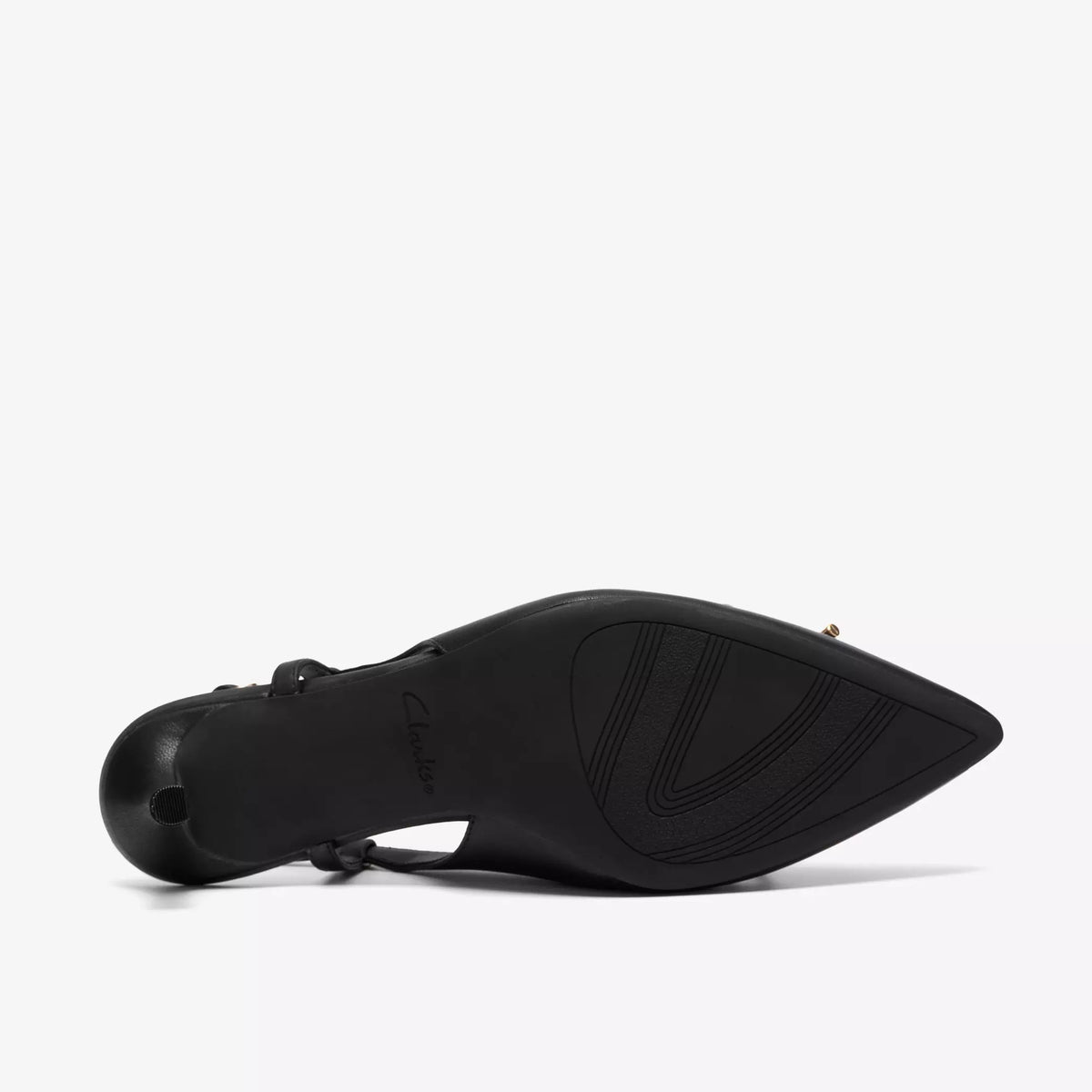 CLARKS Zarey BOW Black Leather: أسود أحذية للنساء