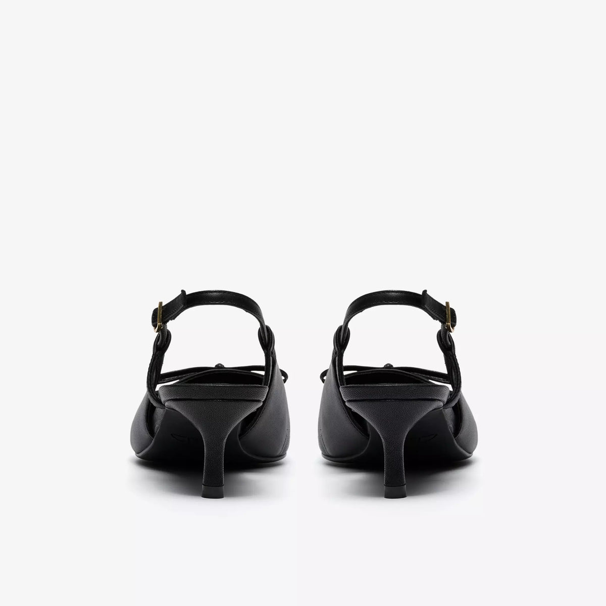CLARKS Zarey BOW Black Leather: أسود أحذية للنساء