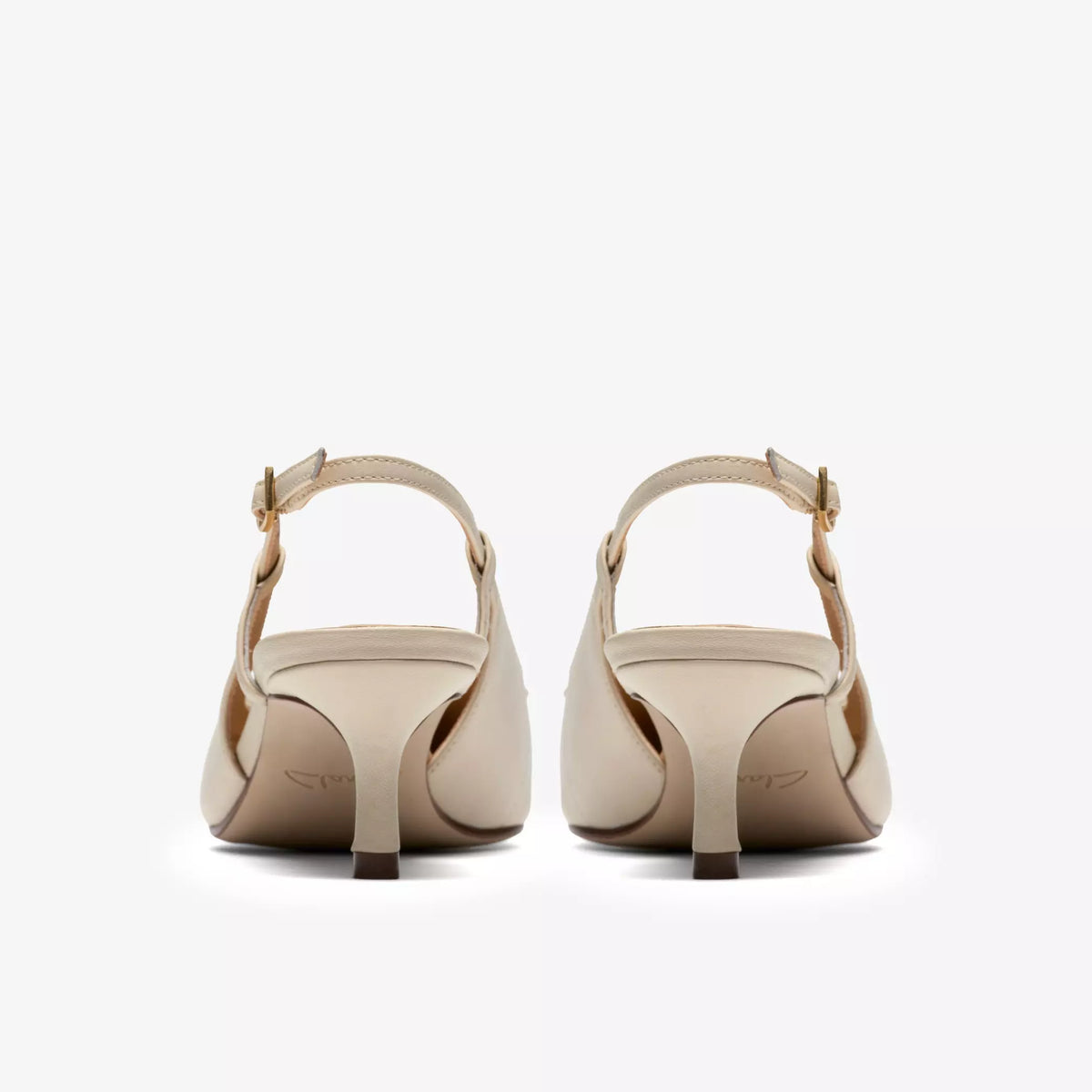 CLARKS Zarey BOW Cream Leather: بيج أحذية للنساء