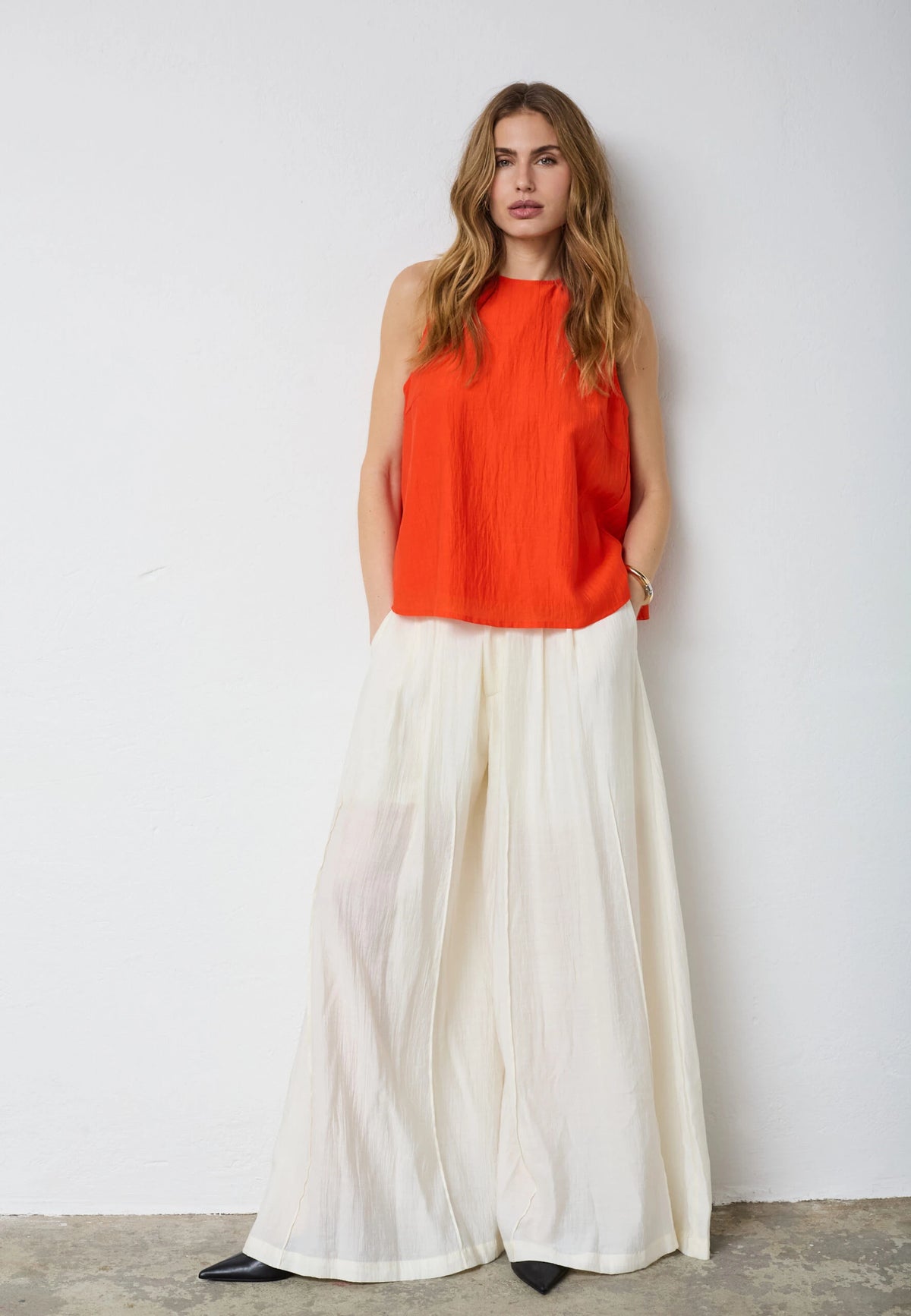 COCOUTURE | CAMISETAS | MUJER | AURACC TOP FLAME | NARANJA