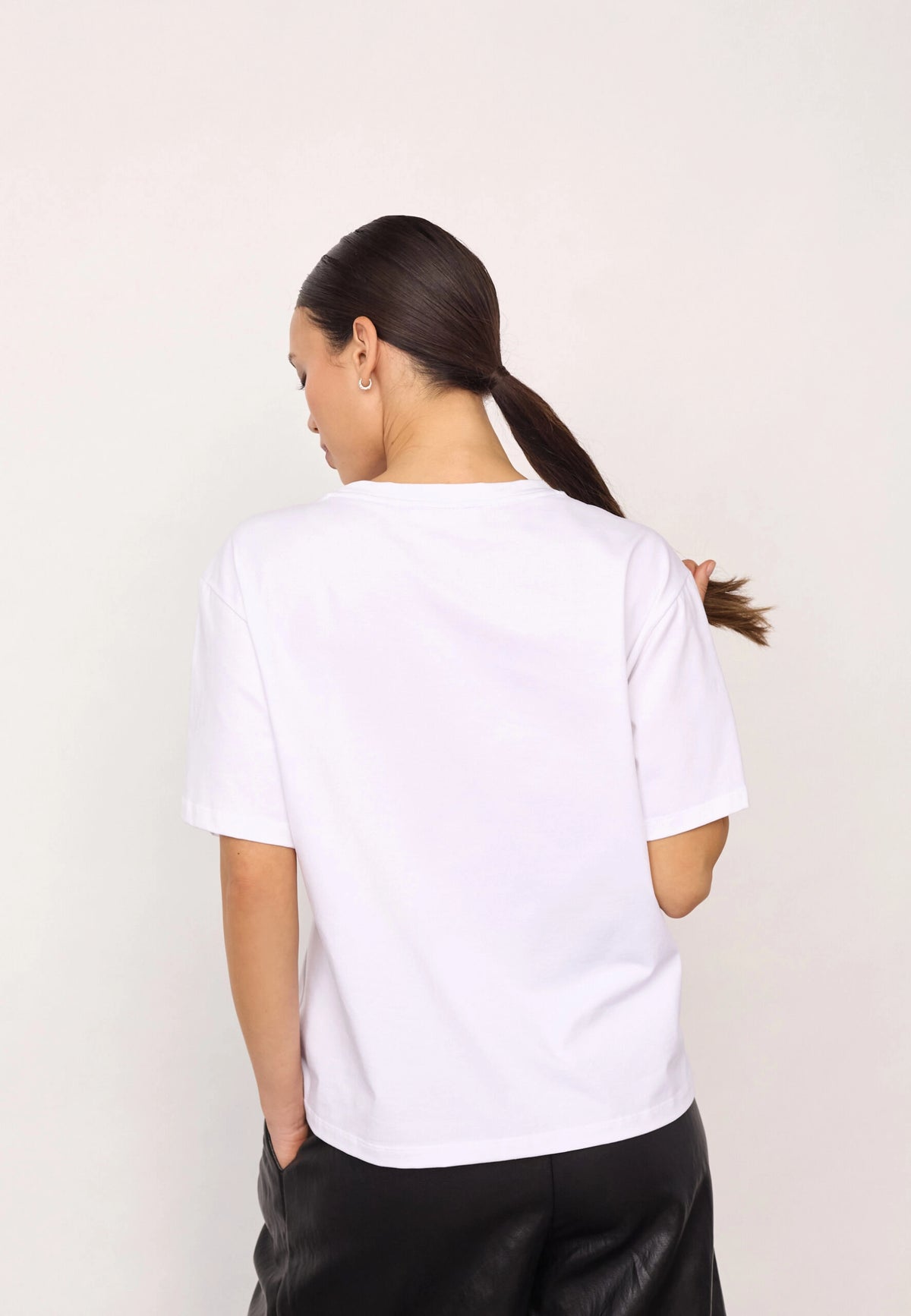 COCOUTURE Lipcc COCO BOX TEE White: biały T-shirt dla kobiet