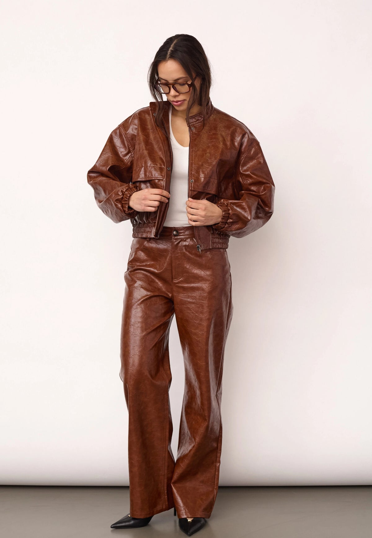 COCOUTURE Richacc Bomber Cognac: marron veste pour femme