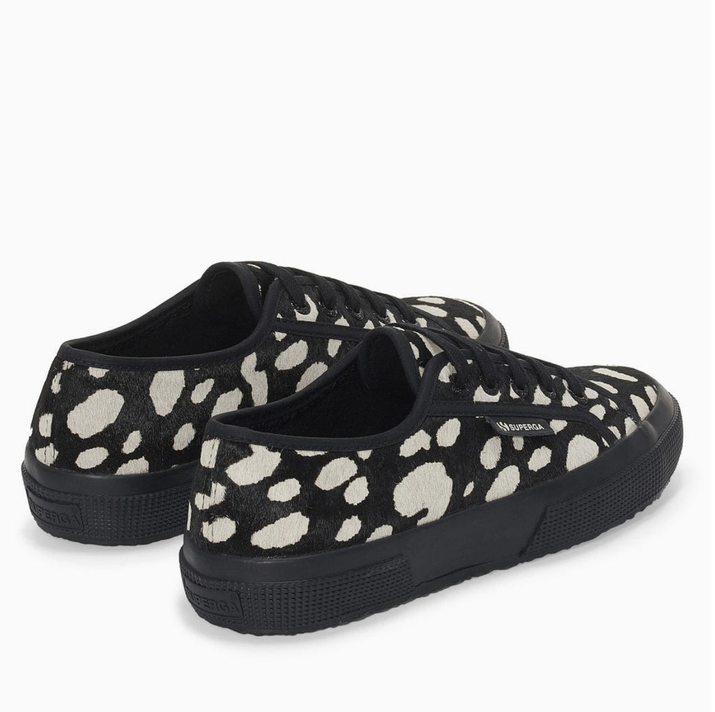 SUPERGA | SNEAKERS | MUJER | 2750 DK DALMATIAN CALF HAIR BLACK-BEIGE | BEIGE