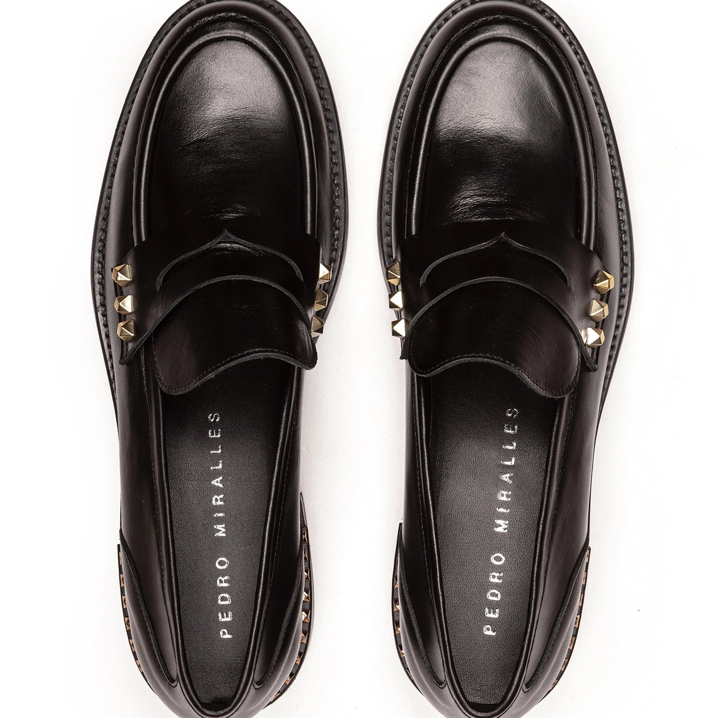 PEDRO MIRALLES | WOMEN'S LOAFERS | 28091 SIERRA ANTIK BLACK BR3GT | BLACK