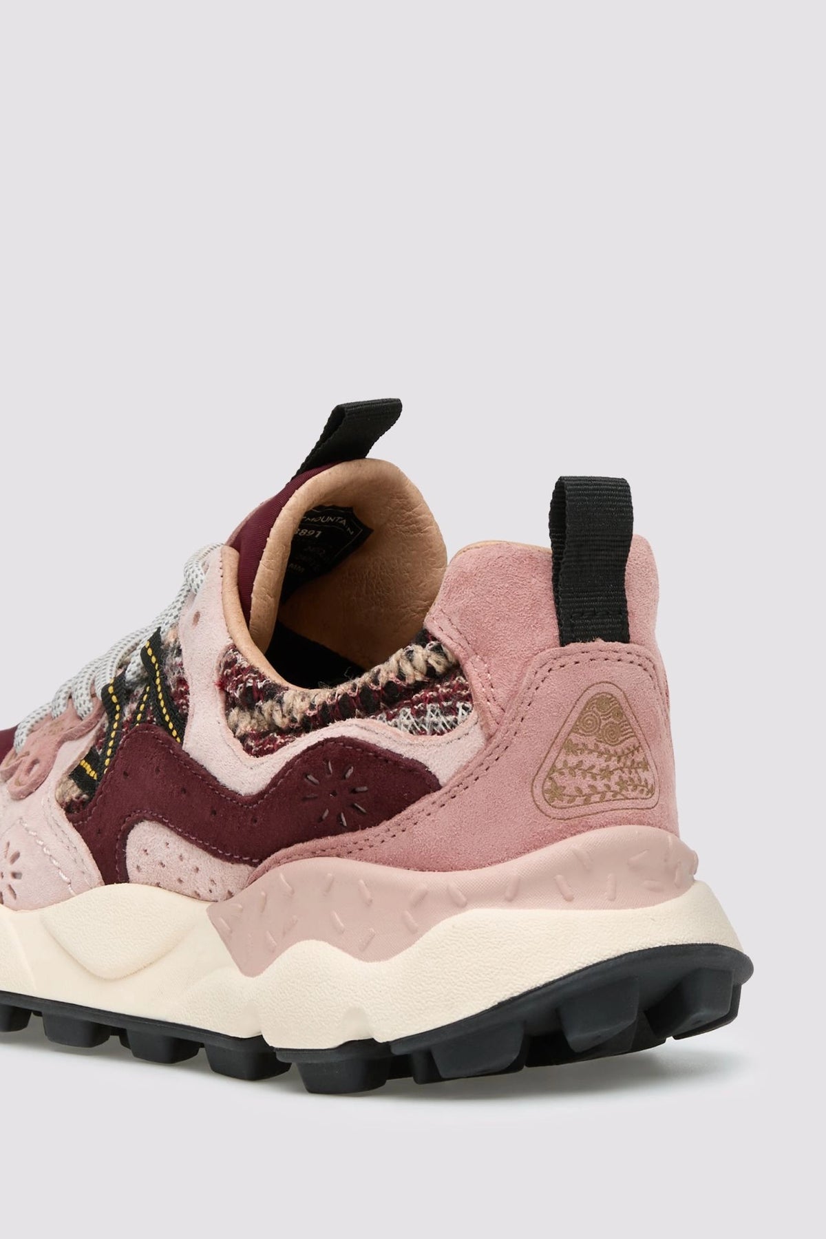 FLOWER MOUNTAIN Yamano 3 Woman Suede/woolen Knitting Purple-pink-brown: rose baskets pour femme