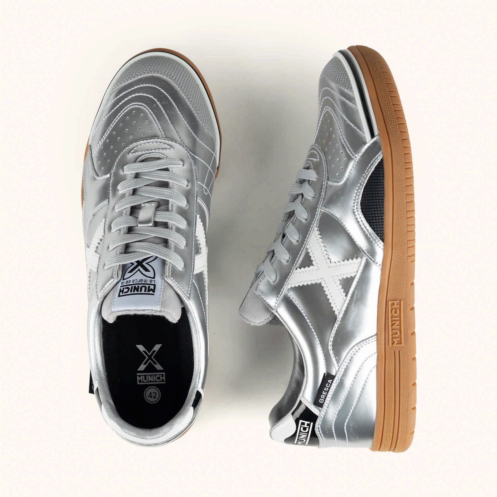 MUNICH Gresca: argento sneakers unisex