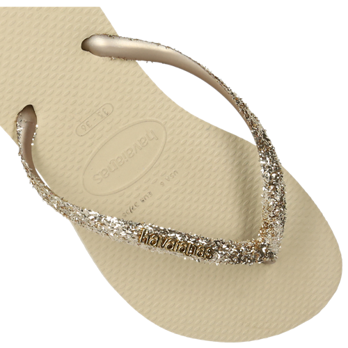 HAVAIANAS | CHANCLAS | MUJER | SLIM GLITTER II SAND GREY | BEIGE