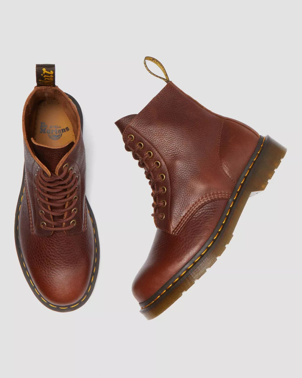 DR MARTENS | UNISEX BOOTS | 1460 PASCAL CASHEW AMBASSADOR CASHEW | BROWN