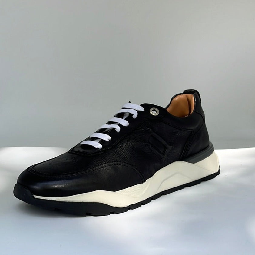 LOTTUSSE | SNEAKERS DE VESTIR HOMBRE | OSAKA CORVARA BLACK/WHITE | NEGRO
