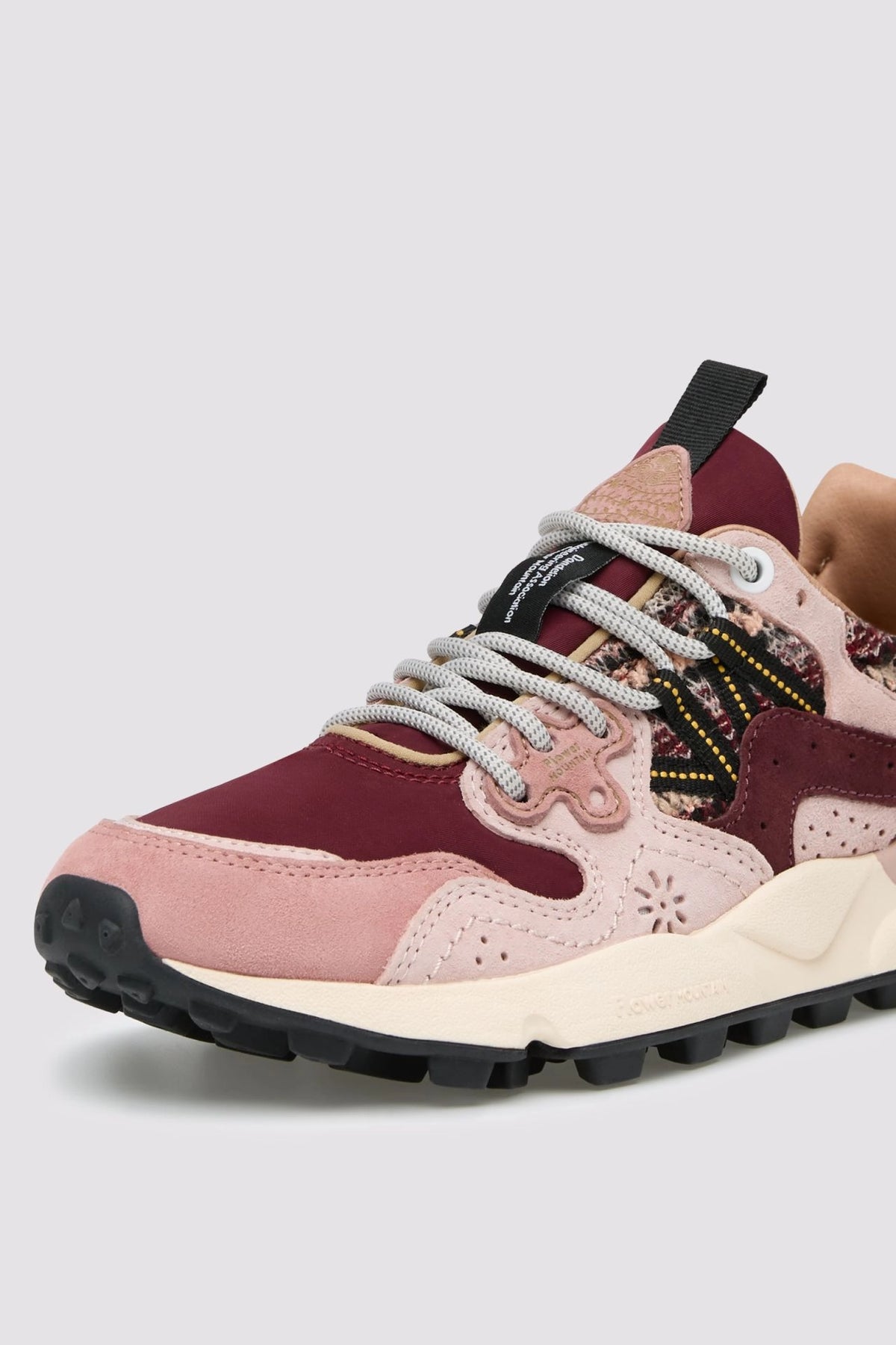 FLOWER MOUNTAIN Yamano 3 Woman Suede/woolen Knitting Purple-pink-brown: rose baskets pour femme