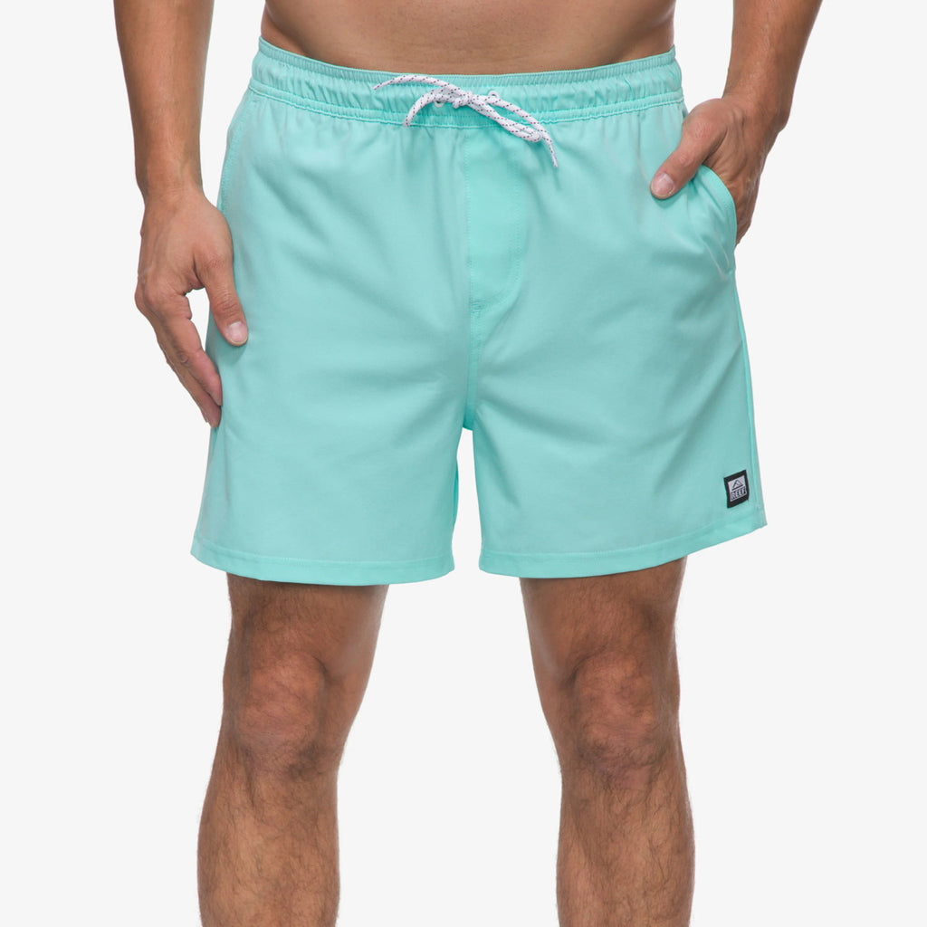 REEF Medford Hybrid Short Aruba BLUE: أزرق bañador للرجال