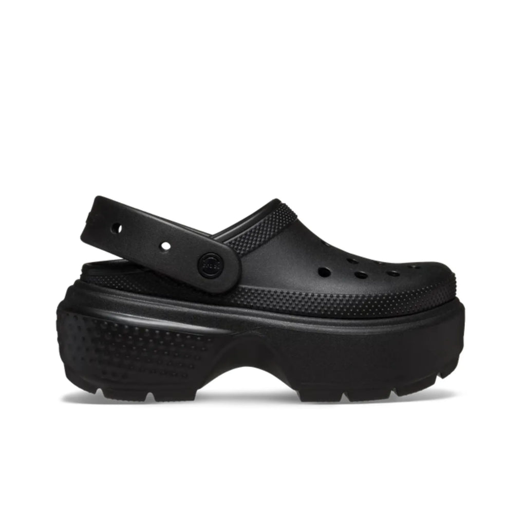 CROCS | ЖІНОЧІ КЛОГИ | STOMP CLOG BLACK | ЧОРНИЙ