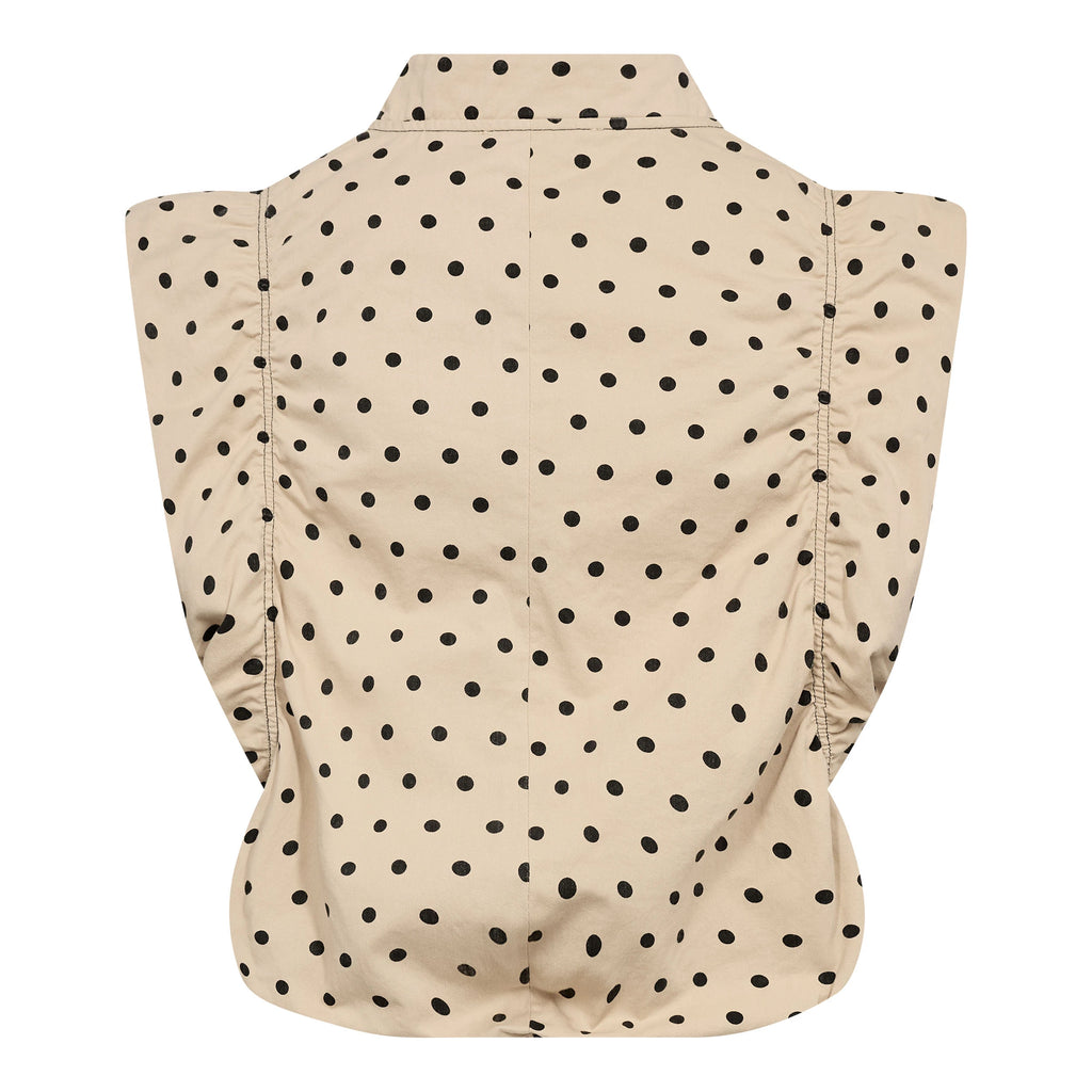 COCOUTURE Diddicc DOT Waistcoat BONE: beige chaleco für Damen