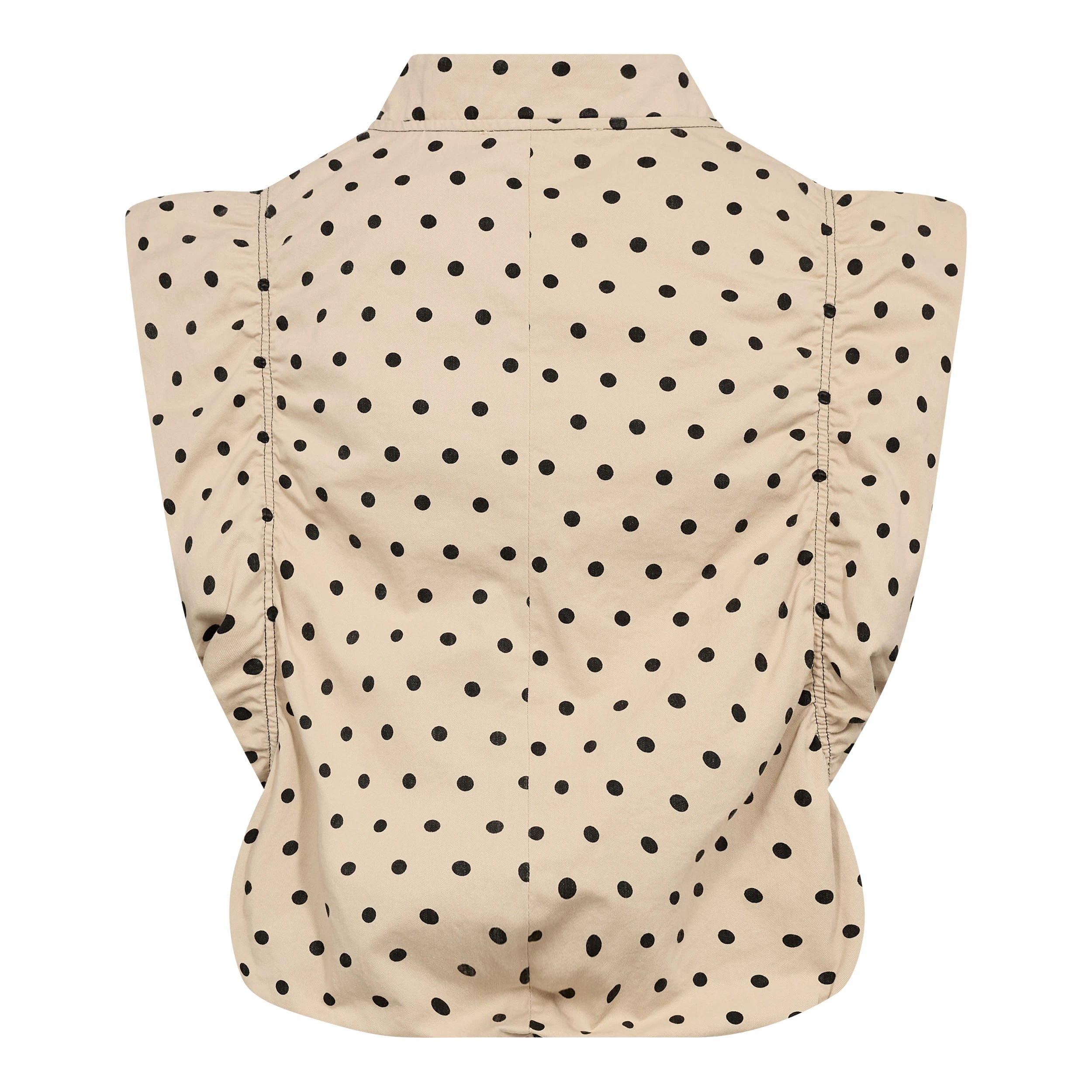 COCOUTURE Diddicc DOT Waistcoat BONE: beige chaleco für Damen
