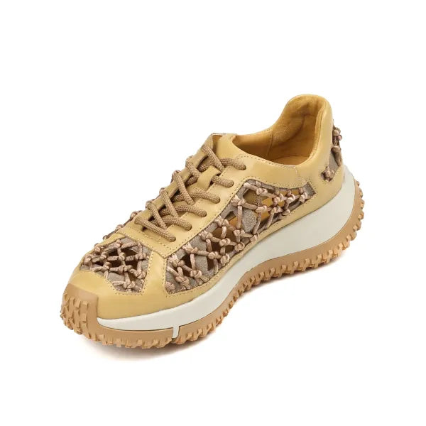 4CCCCEES | SNEAKERS DE VESTIR | MUJER | KAPOK LINK | BEIGE