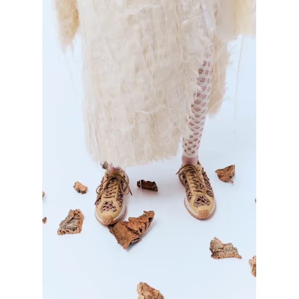 4CCCCEES | SNEAKERS DE VESTIR | MUJER | KAPOK LINK | BEIGE