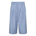 COCOUTURE | PANTALONES CORTOS | MUJER | KIANACC PIN PLEAT BERMUDA PALE BLUE | AZUL