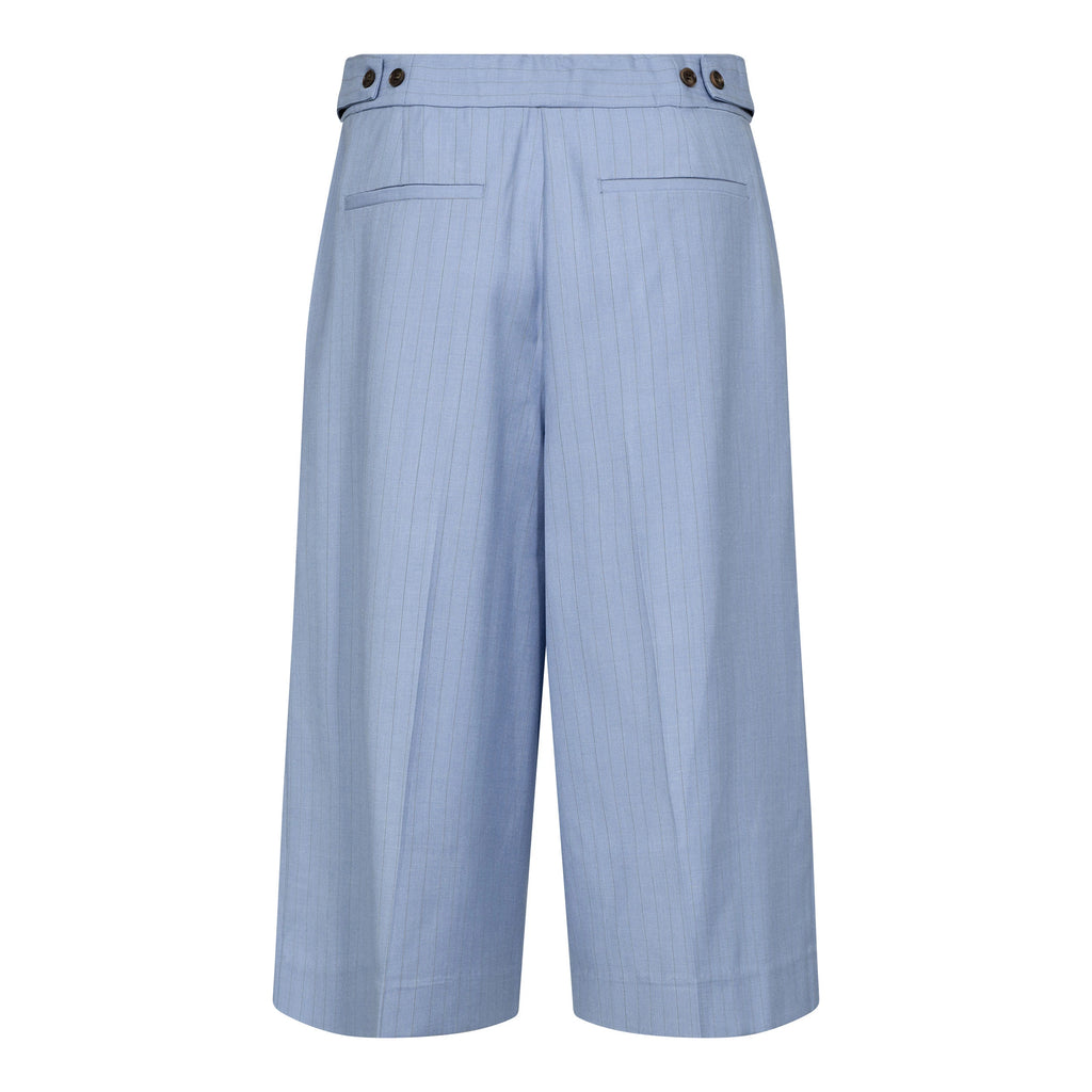 COCOUTURE | PANTALONES CORTOS | MUJER | KIANACC PIN PLEAT BERMUDA PALE BLUE | AZUL