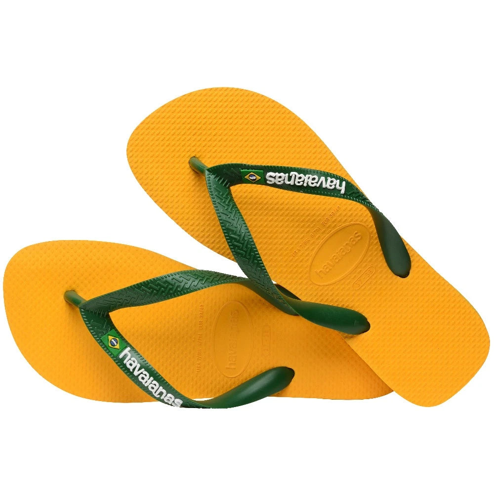 HAVAIANAS | CHANCLAS | UNISEX | BRASIL LOGO POP/YELLOW | AMARILLO