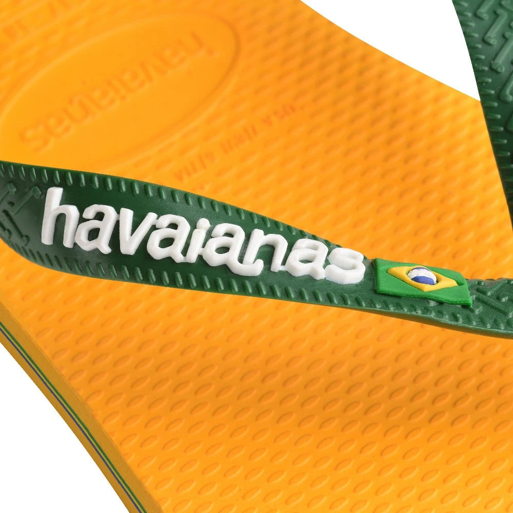 HAVAIANAS | CHANCLAS | UNISEX | BRASIL LOGO POP/YELLOW | AMARILLO