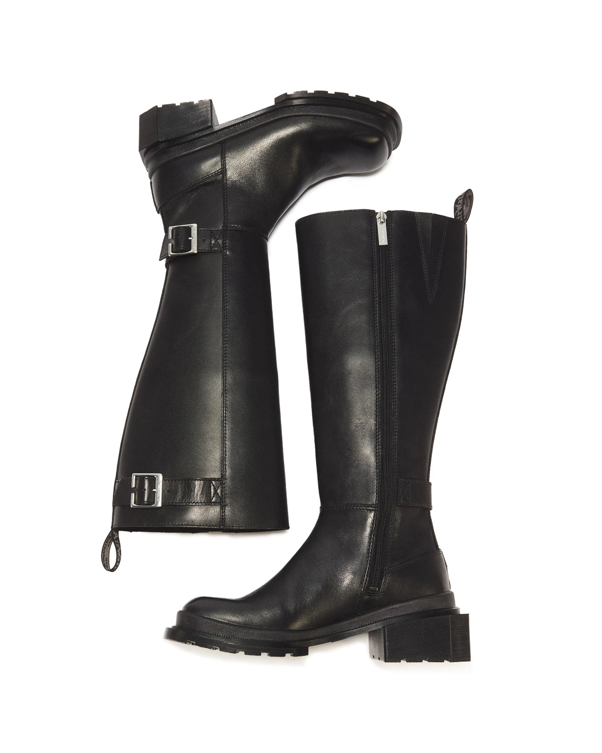 DR. MARTENS Maybole HI BKL Richmond Black: 黑色 靴子 女士