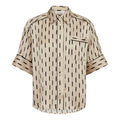 COCOUTURE Solveacc SS Shirt Bisquit: بيج camisas للنساء
