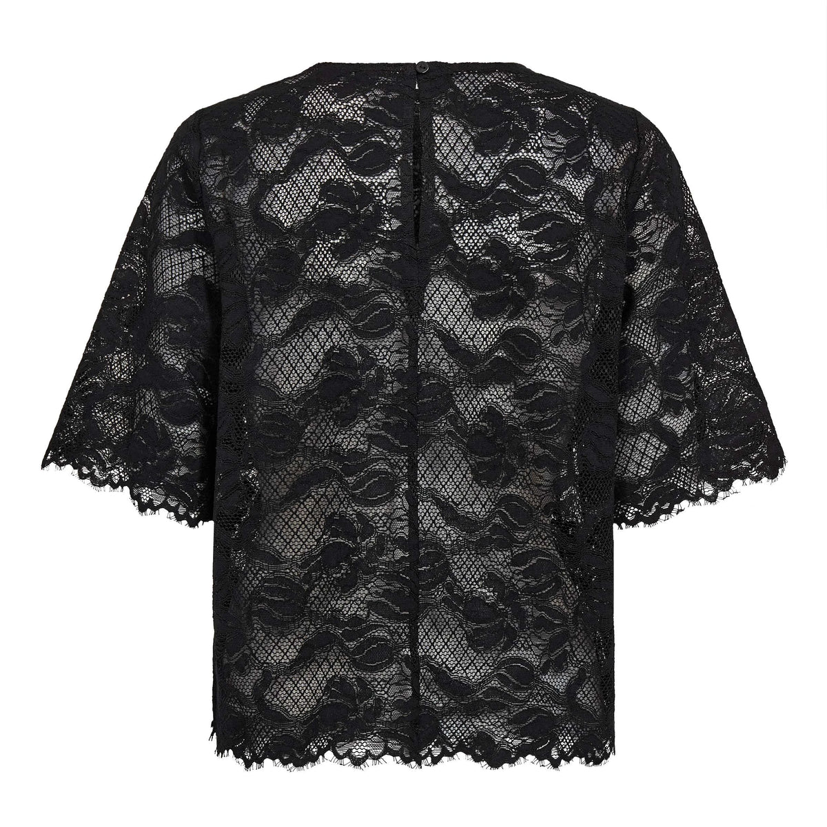 COCOUTURE Lannycc LACE Blouse Black: чорний блуза для жінок