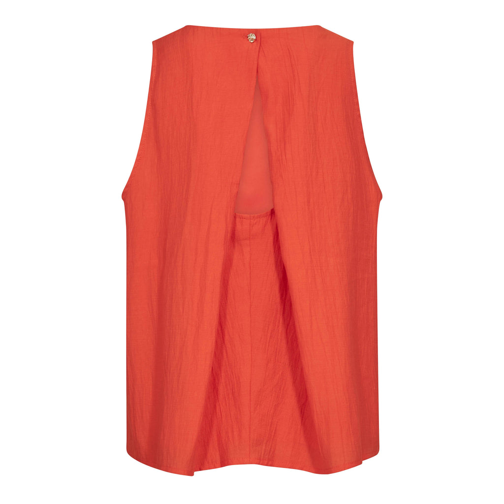 COCOUTURE | CAMISETAS | MUJER | AURACC TOP FLAME | NARANJA