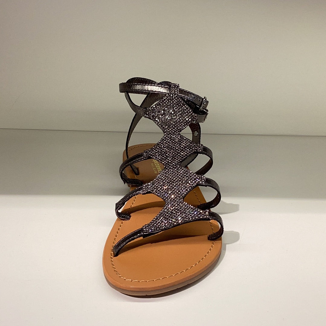 LES TROPEZIENNES |女士凉鞋 | OHLALA 银色 FONCE 深银 |银