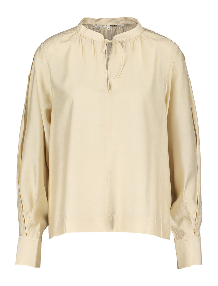 SECOND FEMALE | BLUSE FÜR FRAUEN | MASMAN NEW BLOUSE SUMMER SAND | BEIGE