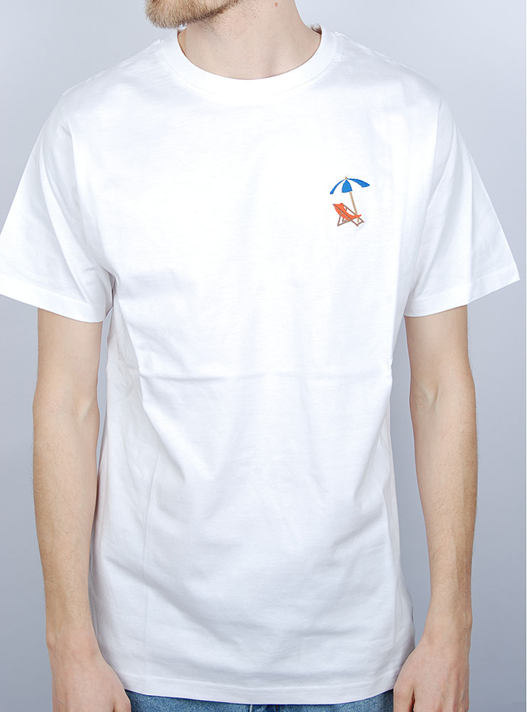 WEMOTO Beach TEE White: wit T-shirt voor heren