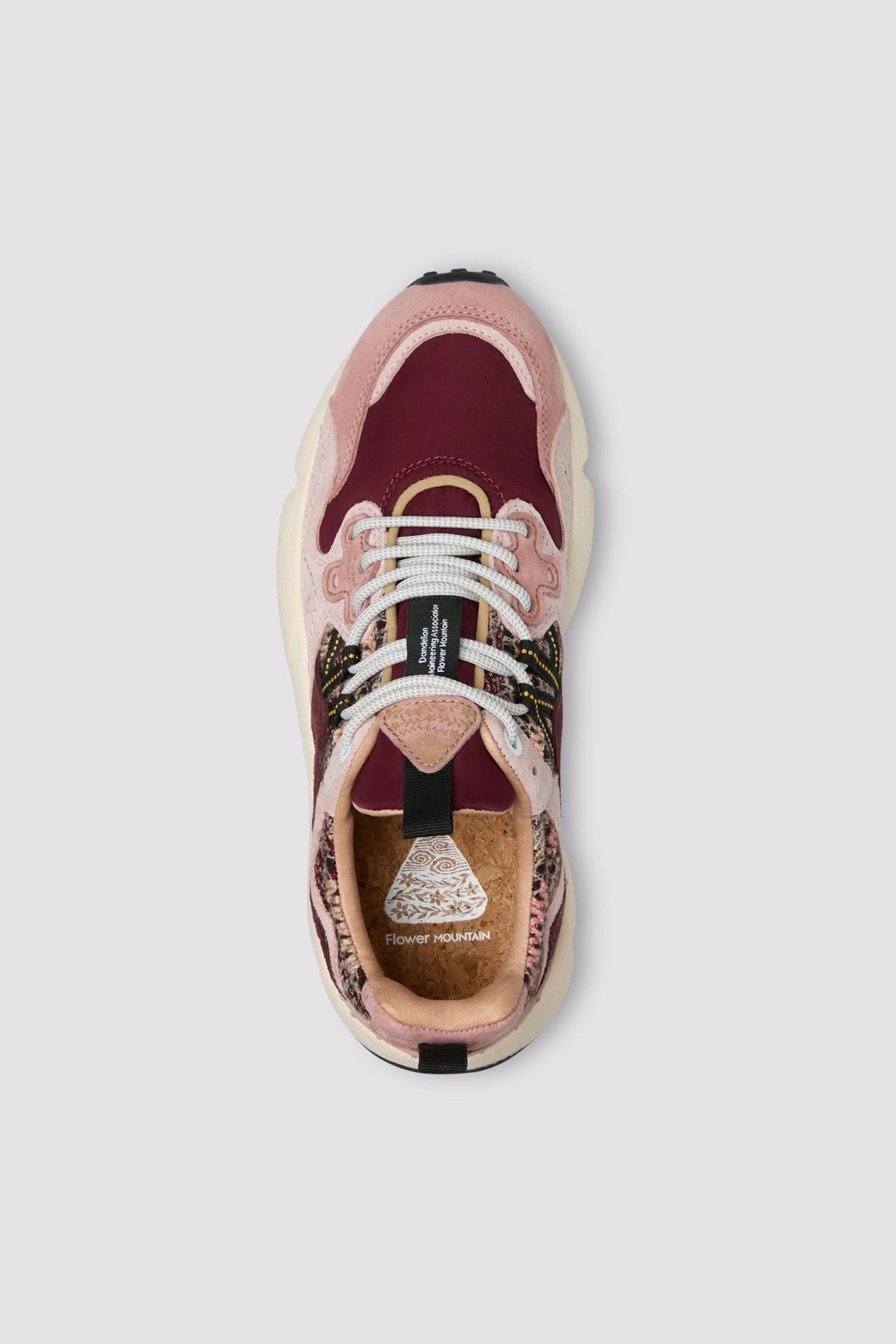 FLOWER MOUNTAIN Yamano 3 Woman Suede/woolen Knitting Purple-pink-brown: rose baskets pour femme