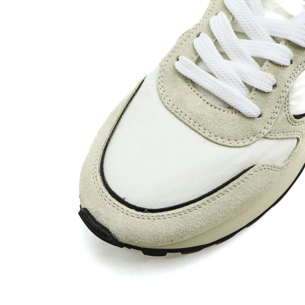 VOILE BLANCHE | SNEAKERS | HOMBRE | PARIS POWER MAN SUEDE/NYLON OFF WHITE-BLUE | AZUL