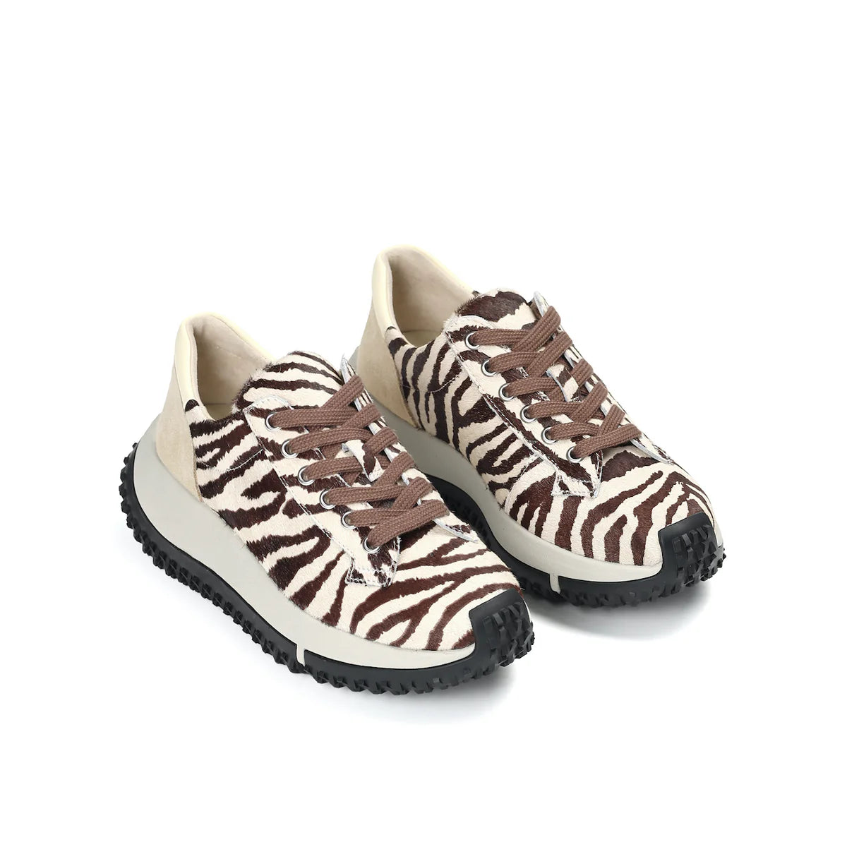 4CCCCEES | SNEAKERS DE VESTIR | MUJER | KAPOK SOON ZEBRA | ANIMAL PRINT