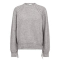 COCOUTURE Rowcc Braid String KNIT GREY Melange: szary sweter dla kobiet